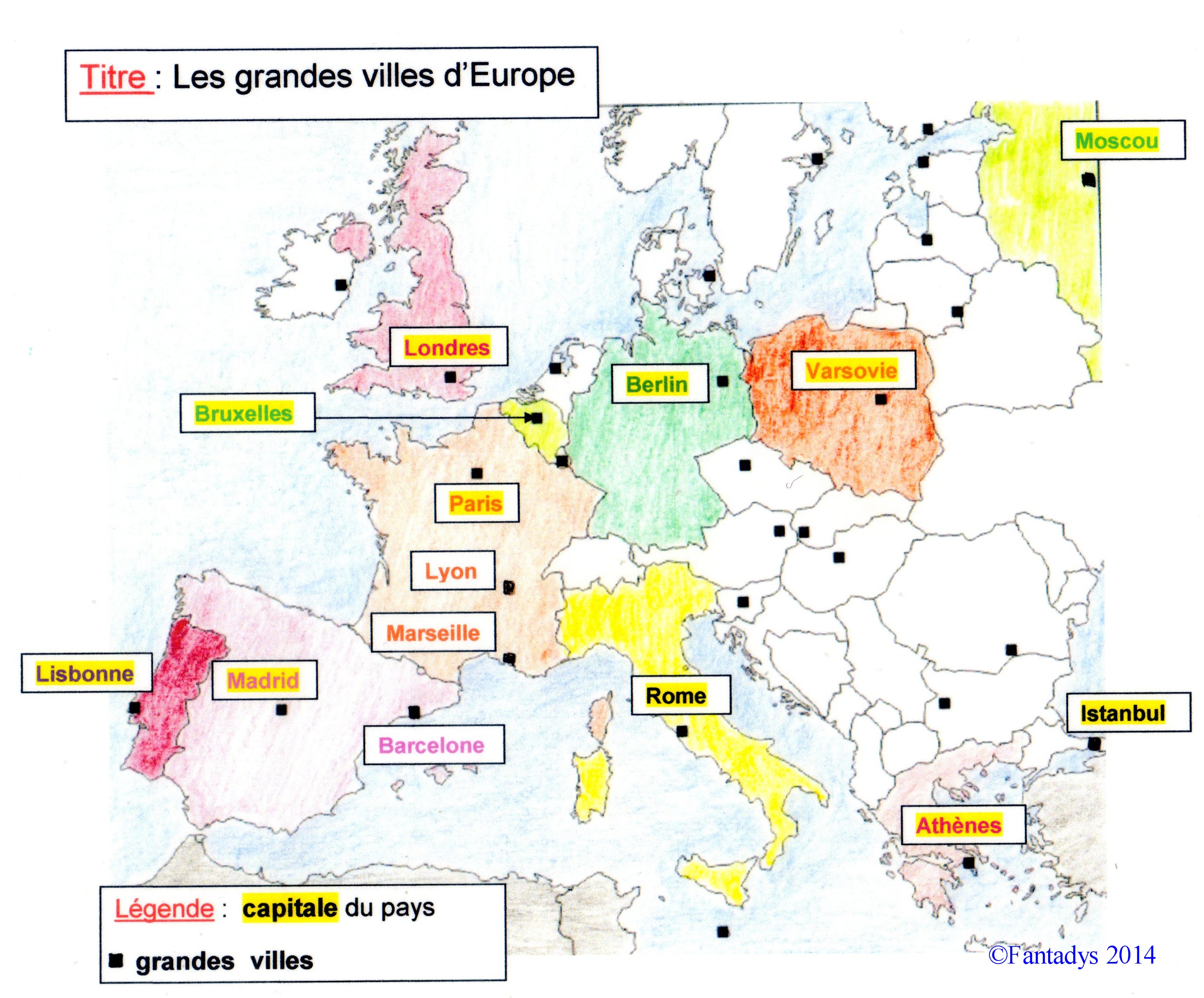 25 Charmant Carte Europe Villes Principales